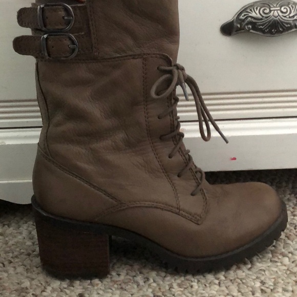 Lucky Brand Shoes - Lucky Brand Brown Combat Boots